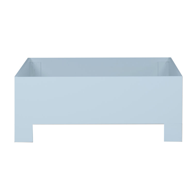 16" Bed Frame, Twin Extra Long, Pool Blue