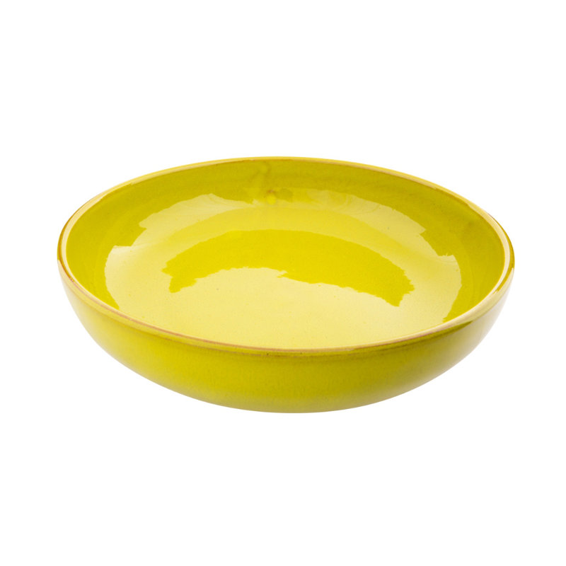 World Menagerie Michalak Ceramic Salad Bowl, Lime