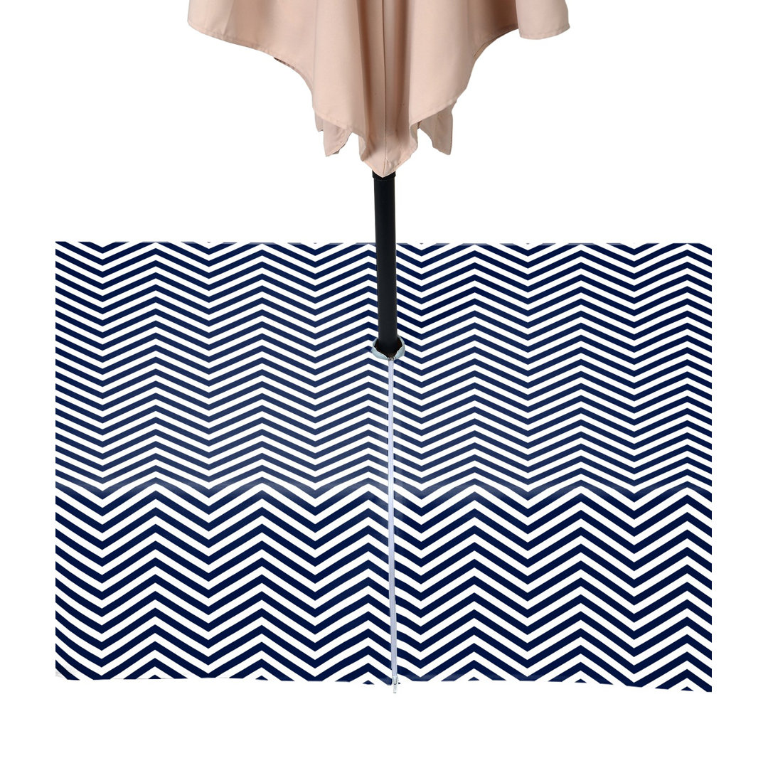 Chevron Water Repellent Tablecloth East Urban Home 