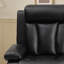 Ensemble de canapé inclinable électrique en similicuir 2 pièces avec console et centre rabattable - Rechargement USB et Type-C, porte-gobelets et rangement - Canapé inclinable et causeuse à fixation murale pour le salon ou le cinéma maison