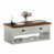 Plateau brun / structure blanche