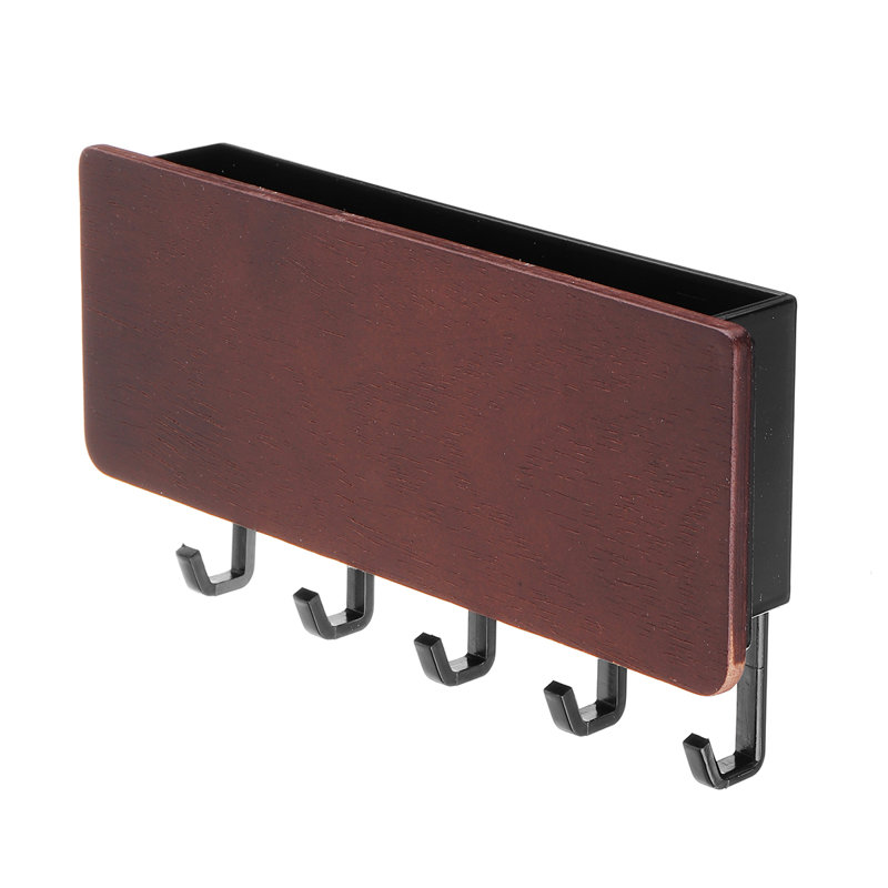 Malpass Solid Wood 5 - Hook Wall Mounted Coat Rack