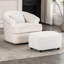 Canapé pivotant simple avec repose-pieds