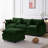 105 Inch Modular Sectional Couch, Soft Chenille Fabric Sofa With Ottoman, L Shape For Comfort And Style