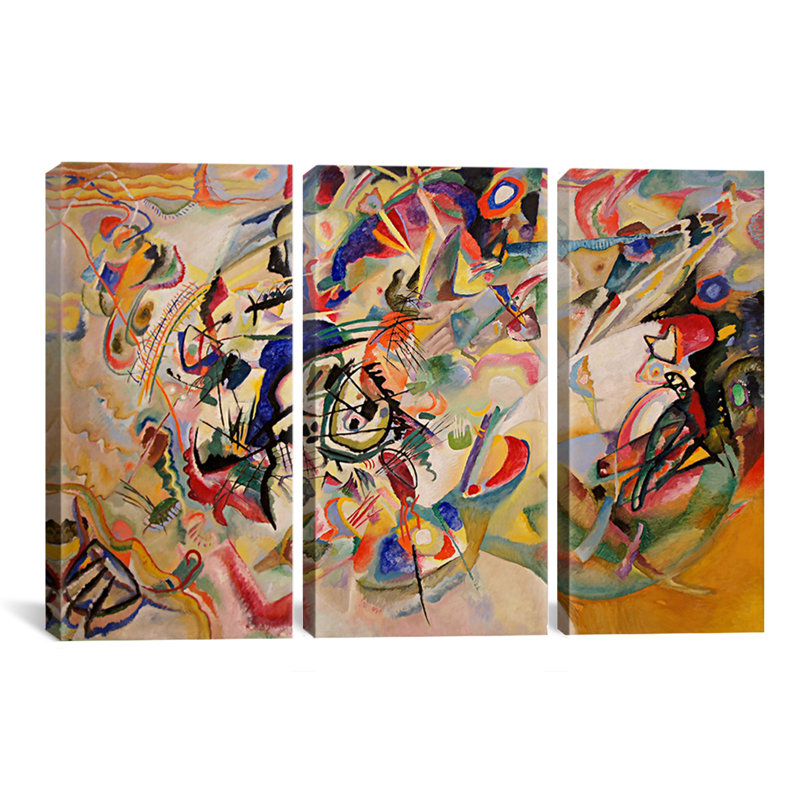 " Composition VII " by Wassily Kandinsky, 40" H x 60" W x 1.5" D