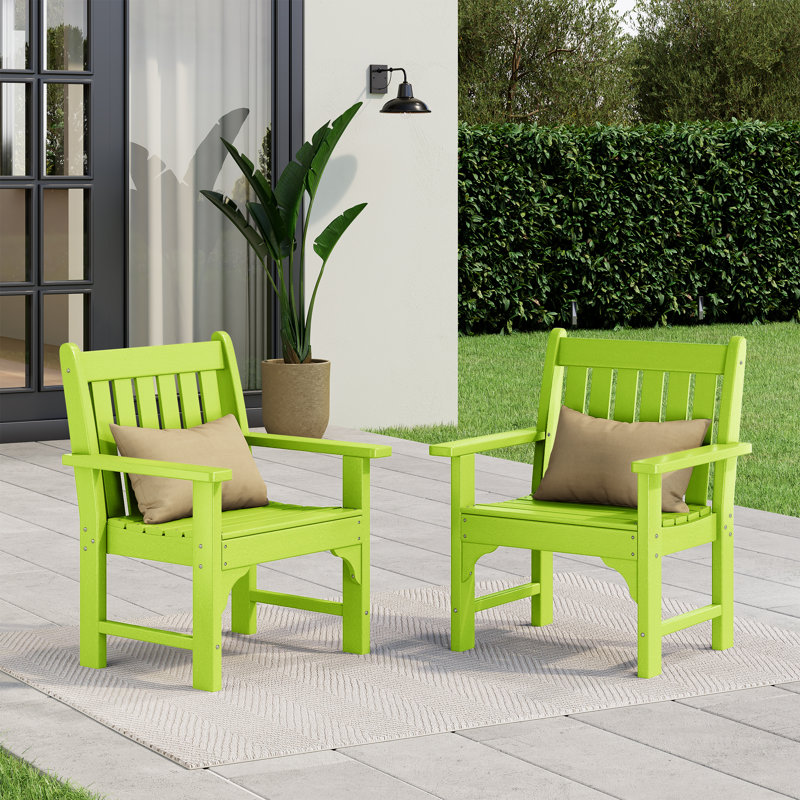 Chaise de jardin en poly (ensemble de 2), Lemon