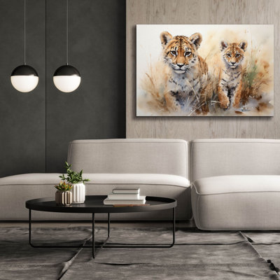 «Epic Graffiti», «Wild Life Of Predators In Watercolor 4» par Momart, art mural sur toile