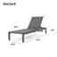 Chaise longue, ensemble de 2 chaises de piscine, chaise longue de bronzage avec dossier inclinable à 4 positions, siège en filet respirant-79441837
