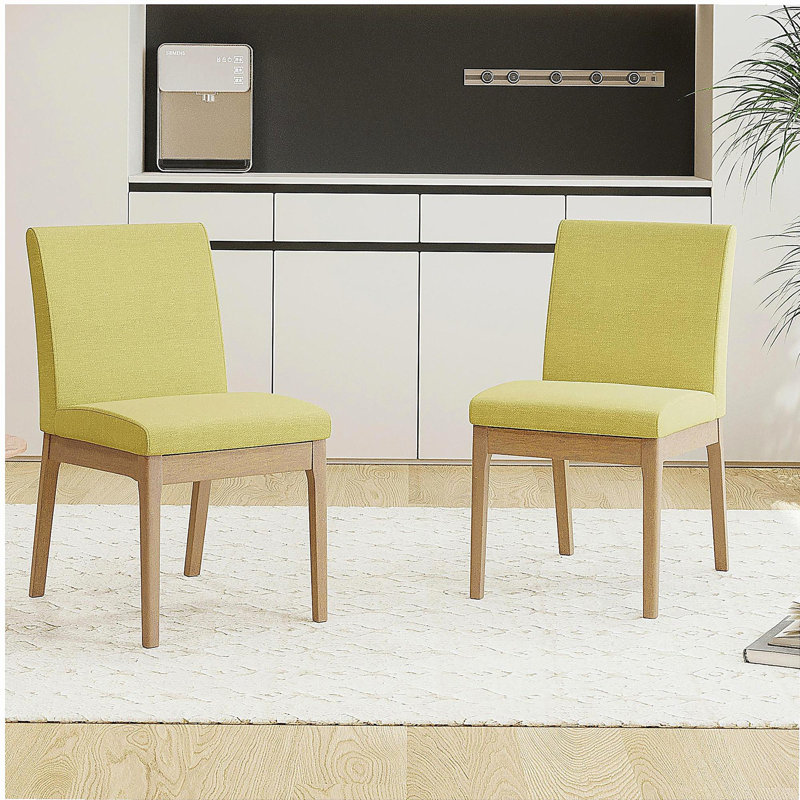 Chaise de salle à manger, Naturel, Vert
