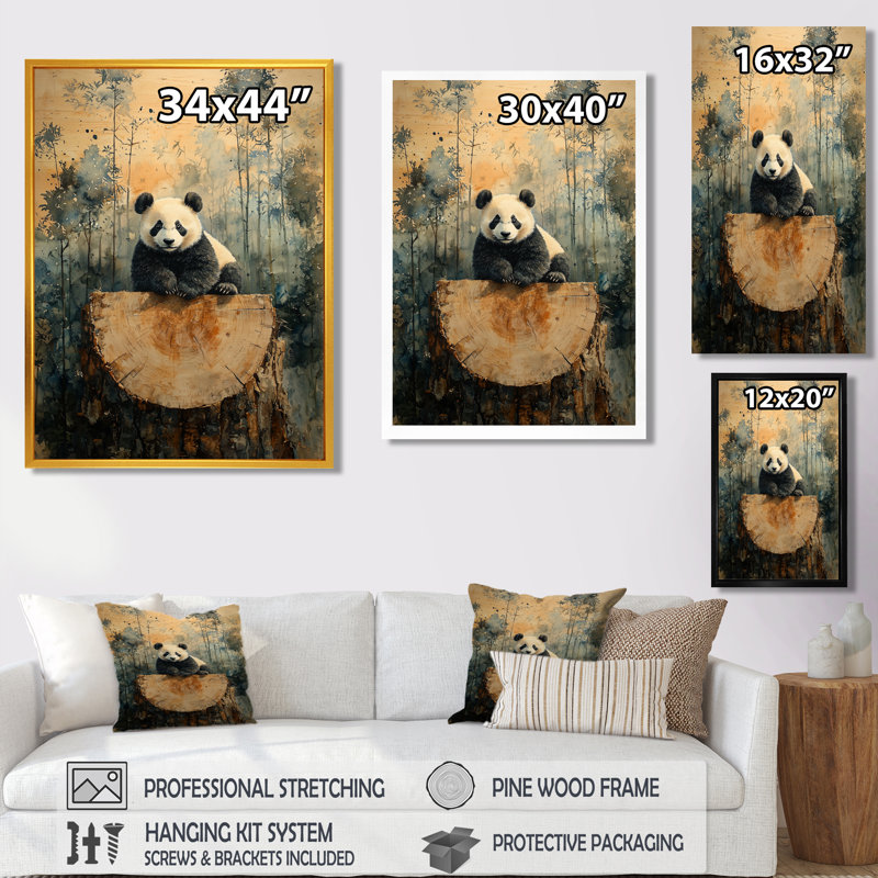 Gokul - animaux, art mural sur toile, Impression d'un seul cadre photo, Argent argent, H 32 po x l 24 po