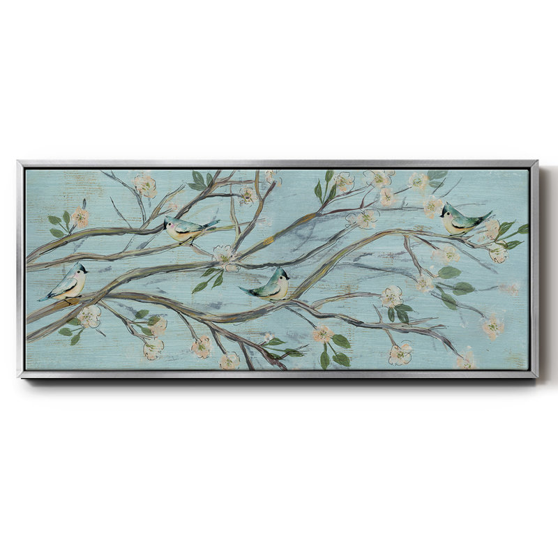 «Blue Sky and Blossoms», toile encadrée, H 8 po x l 20 po