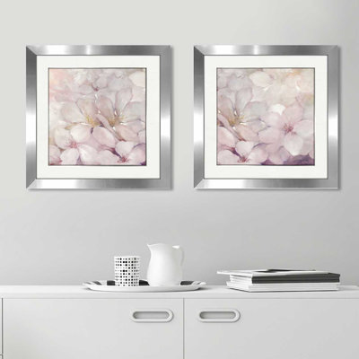 " Apple Blossoms " 2 Piece Art Acrylic Set
