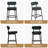 Emielia  Modern Counter Height Bar Stools , 28 Inch Upholstered Barstools with Curved Open Back & Round Seat, Plush Bouclé Fabric Bar Chairs for Kitchen Island, Dining Counter & Home Bar, Comfortable & Stylish-987832743