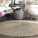 Pantanella Handmade Braided Jute/Wool Brown Rug