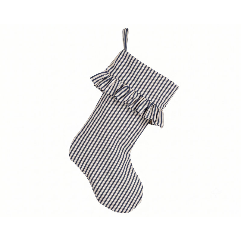 Chaussette de Noël à volants Polo, Bleu