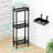 Rustproof Stainless Steel Corner Shower Caddy - 3-Tier Bathroom Organizer With Soap Holder And Adjustable Feet For Fast Drainage And Space Efficiency