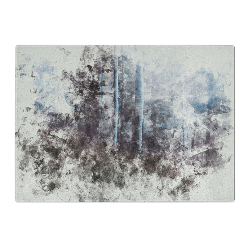 Forest View Vol.1 Watercolour Chopping Board, 0.4cm H x 28.5cm W x 39cm L