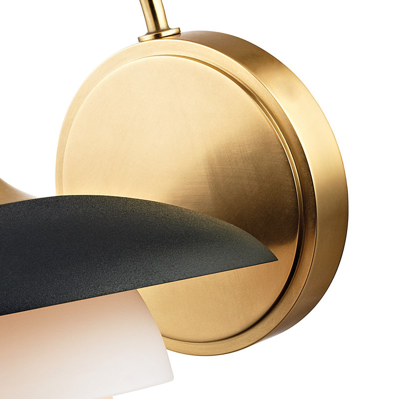 Barron 1 - Light Armed Sconce, Aged Brass