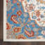 Tapis oriental bleu / ivoire / orange Margorie-221123089