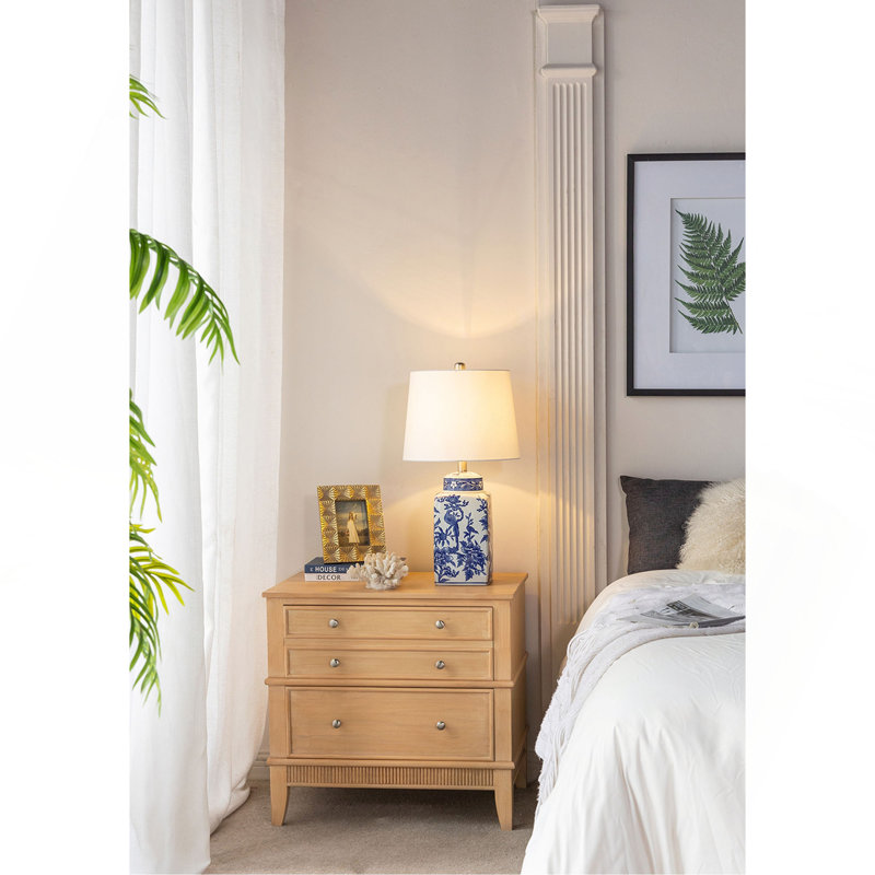 D13x25" and Ceramic Vase Lamp