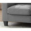 Causeuse modulaire Sandusky en similicuir gris