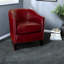 Chaise d'appoint en polyuréthane moderne, rouge avec un style sophistiqué pour la maison