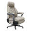 Fauteuil de bureau Kinnls Magnus Big and Tall 500lbs - Fauteuil inclinable électrique en cuir avec massage, chauffage et ventilation, dossier haut ergonomique avec repose-pieds -83266081-83266082