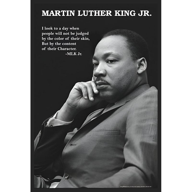 "Martin Luther King Jr. - Personnage" sur papier