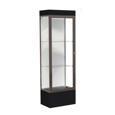  Edge Series 76'' H x 24'' W Aluminum Display Cases 
