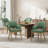 Modern Upholstered Dining Chair with Walnut Wood Legs-462437494-462437495