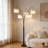 Smart 80" 5-Light Arc Floor Lamp With APP & Remote, Adjustable Heads, Dimmable 3000K-6000K For Living Room-1668043365