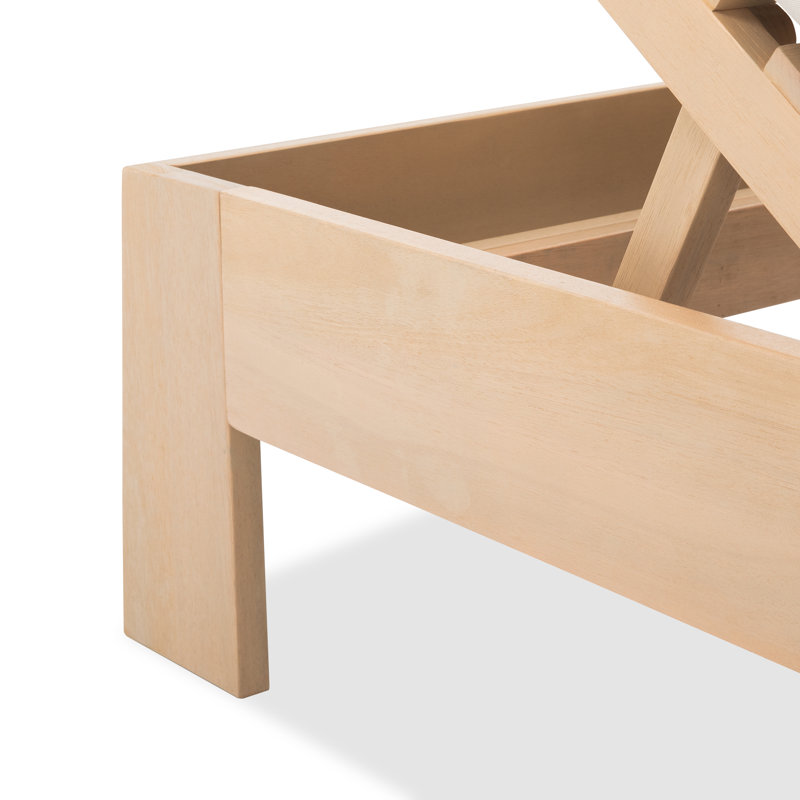 Chaise longue d'extérieur en eucalyptus Blakely
