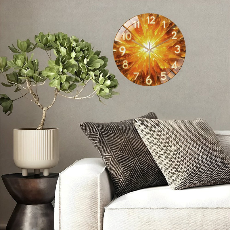Horloge murale avec horloge murale 12 po
