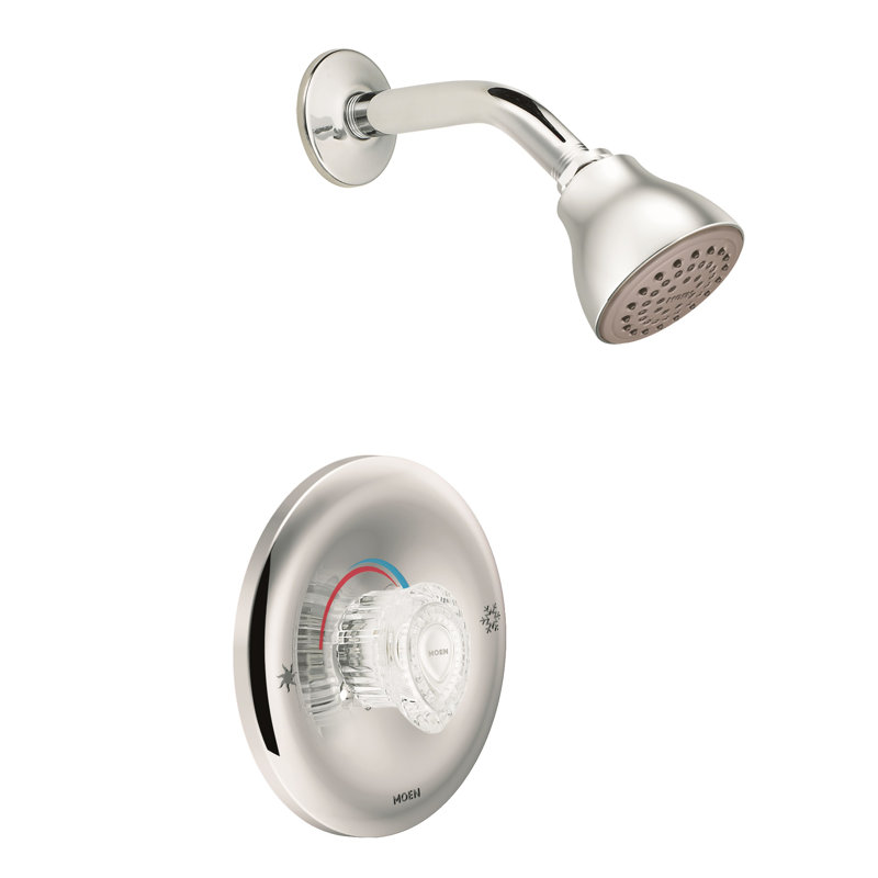 Garniture de robinet de douche à double commande Chateau avec poignée et Posi-Temp