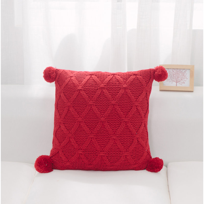 Coussin Pong Pongs, Rouge