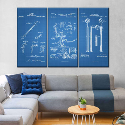 " Dental Clinic Tools Blueprint " by Patent Hunter 3 - Pieces