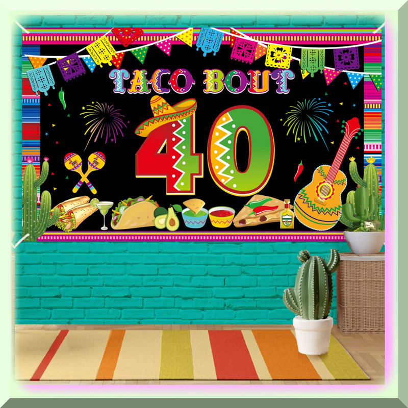 Sparkling Silver Script Birthday Banner 6 ft