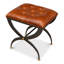 Leather Accent Stool