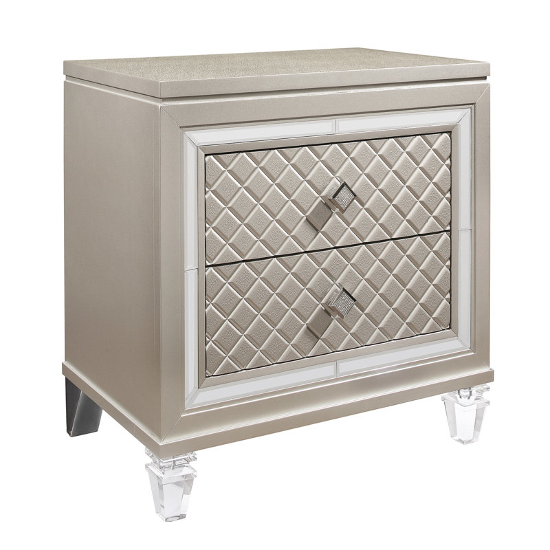 Table de chevet Cross Champagne