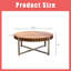 Table basse de salon de 31,4 pouces, table basse moderne en grain de bois naturel fabriquée à la main en forme de tambour, table basse en bois F Smith, table basse à base robuste