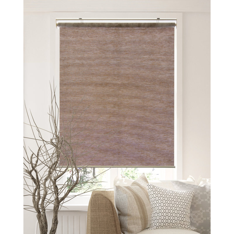 Cordless Roller shade, Brown, 33"W X 72"L