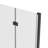 34"W x 72"H Frameless Foldable Shower Door, Aluminum Alloy, 0.24" Tempered Glass Shower