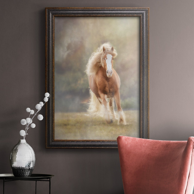 Toile encadrée de qualité supérieure Horse Motion VII - prête à être accrochée, H 20 po x l 16 po x P 2,5 po