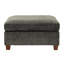 Élégant canapé modulaire en chenille gris 7 pièces avec 2 fauteuils d'angle et 3 fauteuils sans accoudoirs rembourrés de mousse