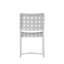 Chaise avec accoudoirs Catalina - Craie avec sangle blanche-83259807