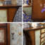 Commode décorative en bois peinte vibrante