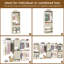 69"-145" W Wooden Closet System With Doors And Drawers(Adjustable Width)-823433075