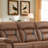 84.6" Wide Vegan Leather Manual Reclining Sofa, 3-Seater Recliner Couch with Pillow Top Arms & Wide Backrest-494541856