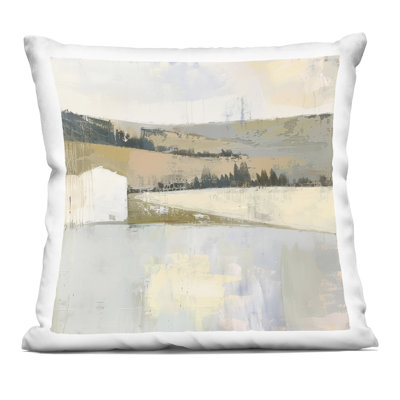 Coussin Rustic Country Terrain, imprimé par Elara Yasna