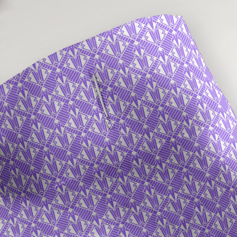 Rideau de douche simple de style art déco, Mauve